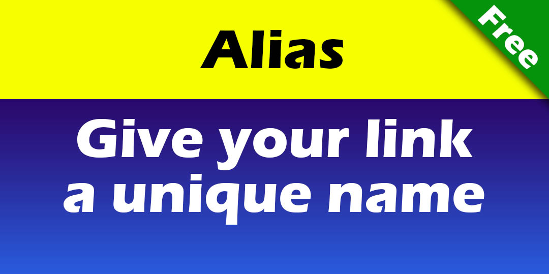 How to add a custom name aliases to a link