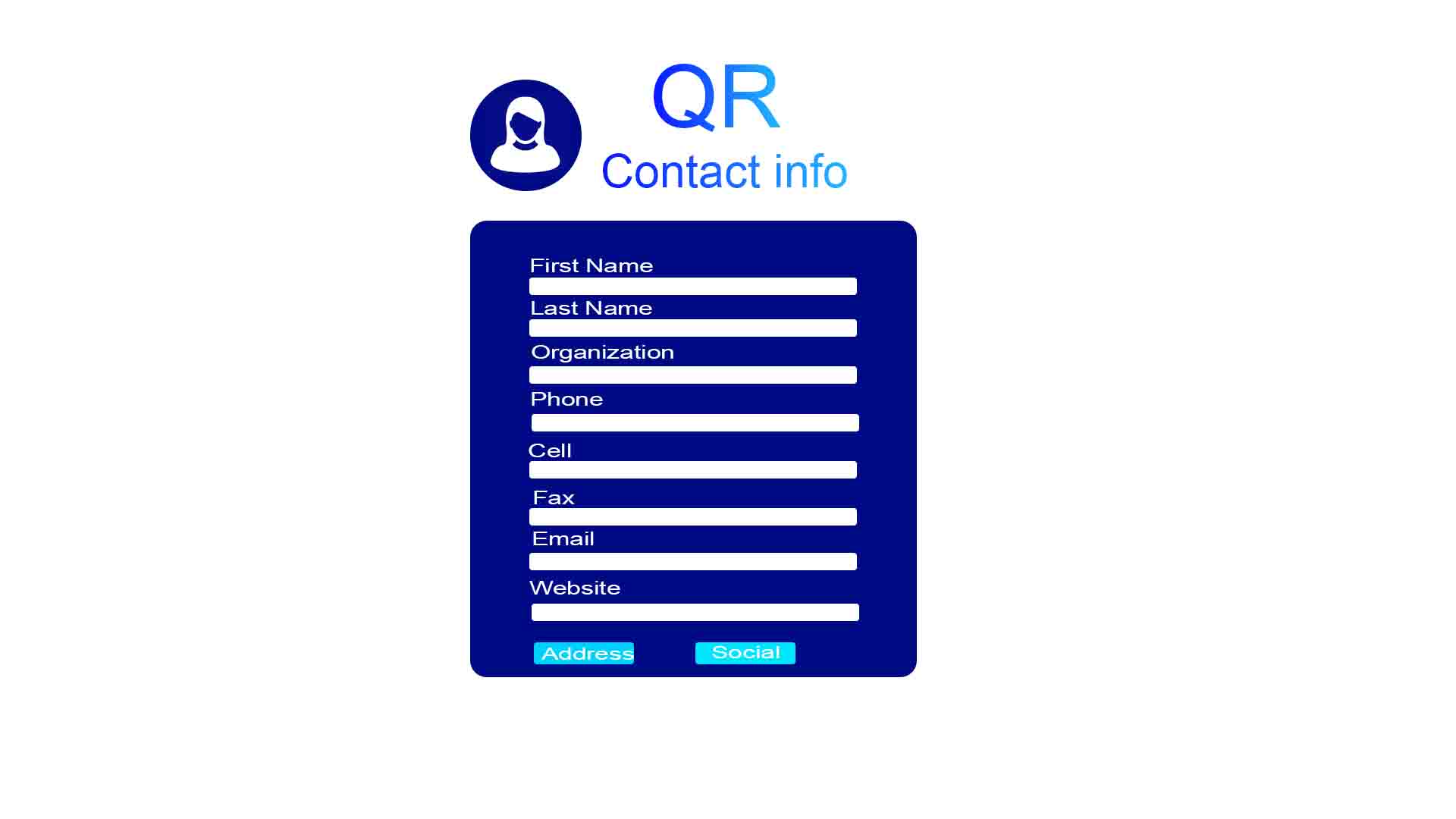 qr code generator contact card
