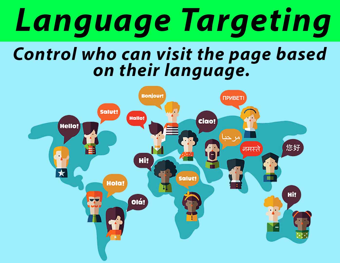 How to control who visits my page based on their language