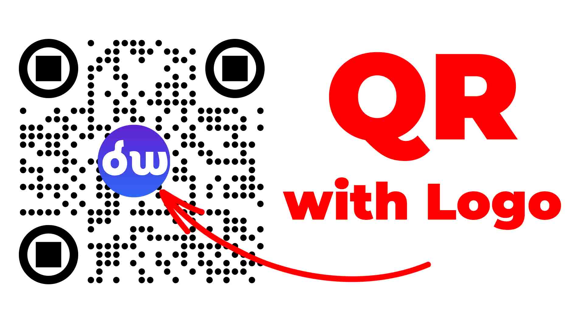 create qr code with logo in middle