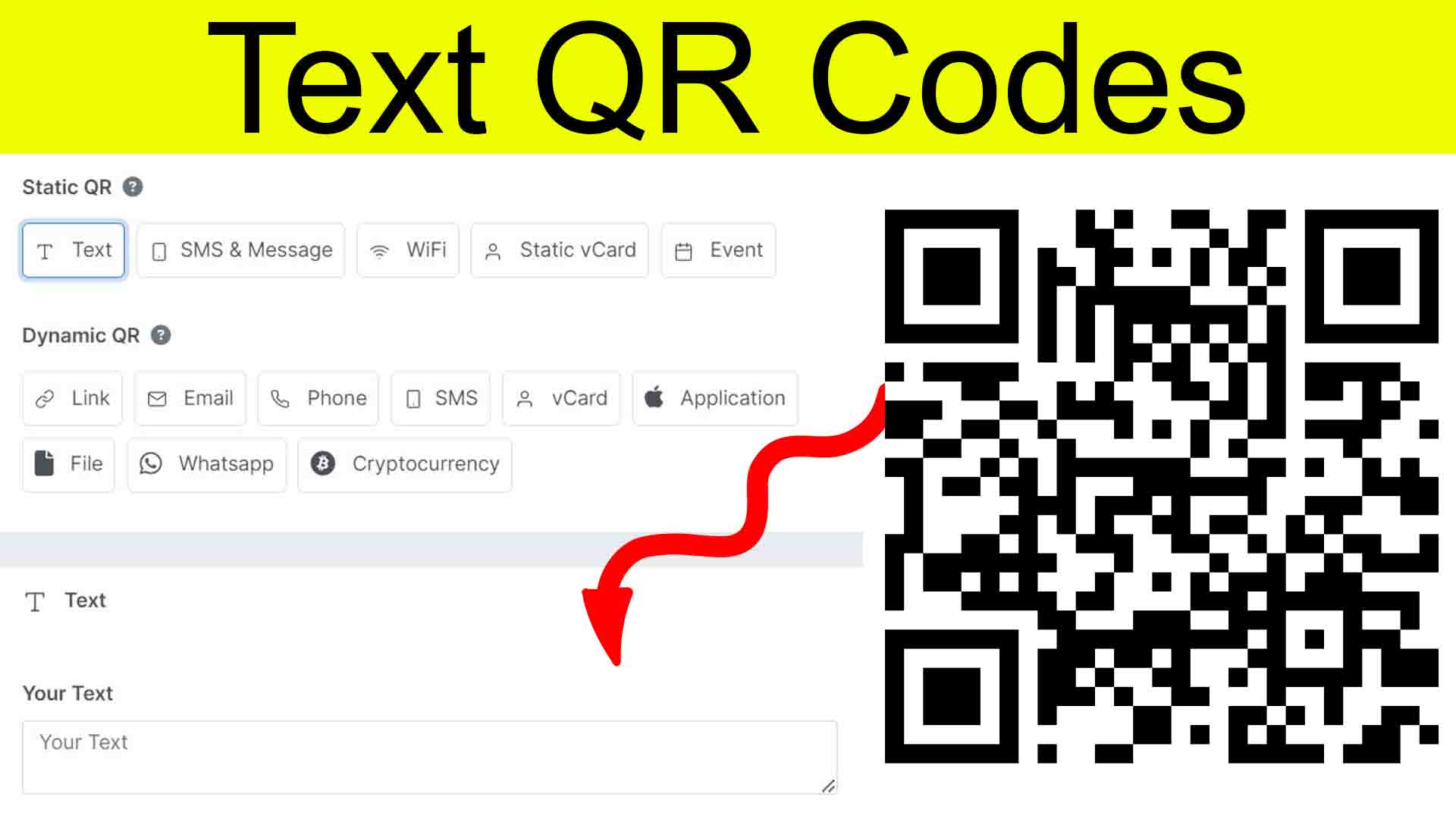 text to qr code generator
